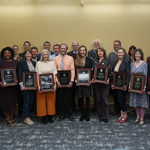 Group photo of awardees at the 2023 Faculty Awards Convocation
